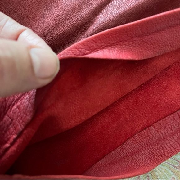 IRO red lamb leather shorts size 38 (6 US) - Picture 7 of 12